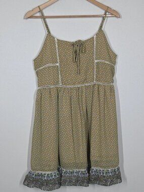 Bohemian-style beaded festival hippie-style mini dress